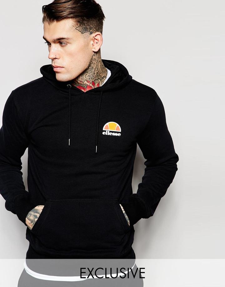 Ellesse Hoodie With Small Logo - Black