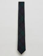 Gianni Feraud Black Watch Check Tie - Navy