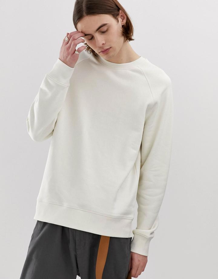 Weekday Paris Sweatshirt In White - White