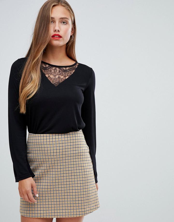 Jdy Minni Long Sleeved T-shirt - Black