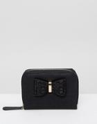 New Look Lace Bow Purse - Black