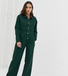 Reclaimed Vintage Inspired Denim Boiler Jumpsuit - Green
