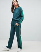 Only Side Stripe Trackpant-green