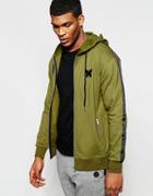 Good For Nothing Zip Up Hoodie - Green