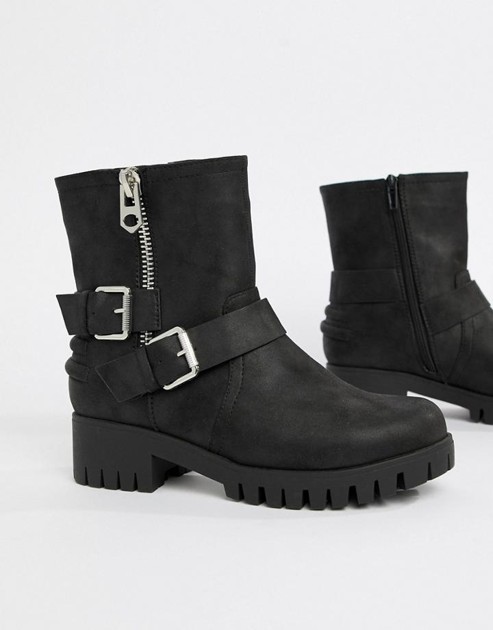 Blink Biker Ankle Boots - Black