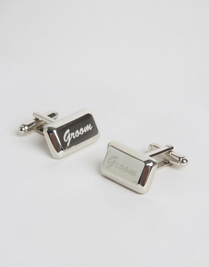 Asos Groom Cufflinks - Silver
