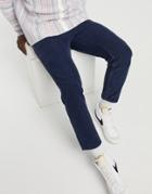 Asos Design Classic Rigid Corduroy Jeans In Navy