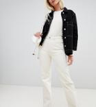 Weekday Row Mom Jeans With Organic Cotton In Off White - Beige