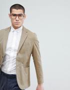 Jack & Jones Premium Patch Pocket Slim Blazer - Beige