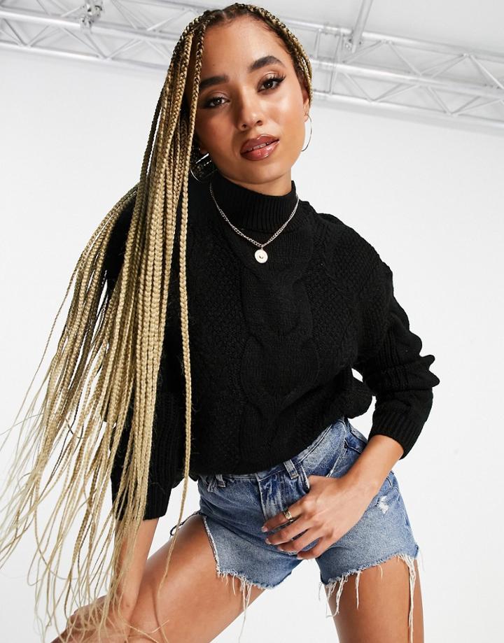 Na-kd Oversized Sweater In Black
