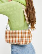 My Accessories London 90's Shoulder Bag In Check Print-multi