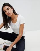Pepe Jeans Studded Heritage Logo T-shirt - White