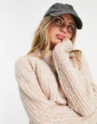 Only Sweater In Pink Space Dye