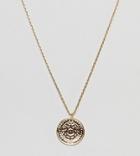 Orelia Gold Plated Coin Detail Pendant Necklace - Gold