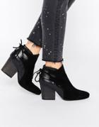 Hudson London Black Suede Minka Ankle Boot - Black