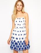 Asos 3d Flower Organza Prom Dress