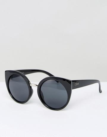 Quay Australia China Doll Cat Eye Sunglasses - Black