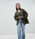 Milk It Vintage Military Jacket With Frogging Detail - Green
