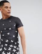 Good For Nothing Muscle Speckle Logo T-shirt In Black - Black