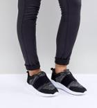 Asos Design Vesper Wide Fit Sneakers - Black
