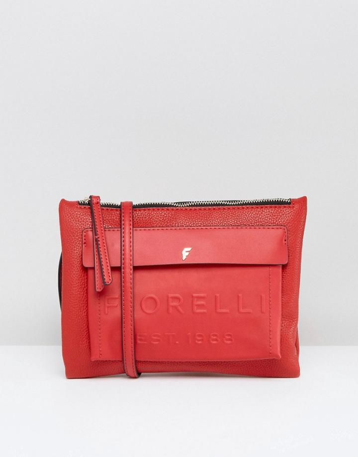 Fiorelli Alexa Contemporary Flat Crossbody Bag - Red