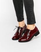 Truffle Collection Lona Brogues - Bordo Hi Shine