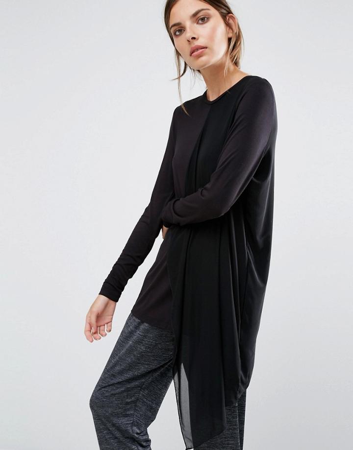 Y.a.s Lounge Asymmetric Top - Black