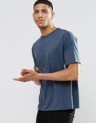 Asos Oversized T-shirt In Blue - Cadet Blue