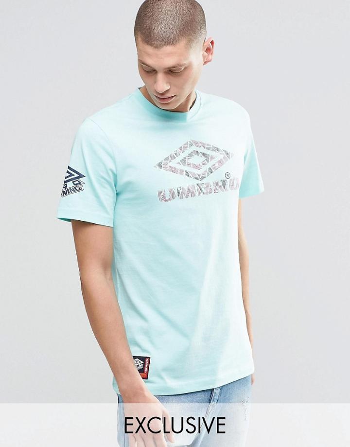 Umbro T-shirt With Aztec Logo - Aruba