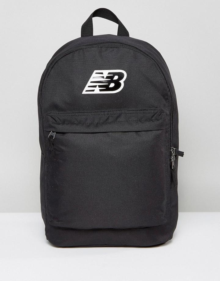 New Balance Classic Logo Backpack In Black - Black
