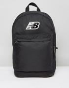 New Balance Classic Logo Backpack In Black - Black