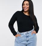 New Look Curve Sweater In Black