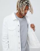 Brooklyn Supply Co Denim Jacket In White - White