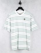 Levi's Stay Loose Backyard Stripe T-shirt In Green-blues
