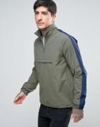 Farah Donnelly Overhead Rain Jacket 2 Color In Green - Green