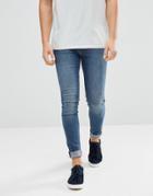 Cheap Monday Him Spray Super Skinny Jeans Mode Blue - Blue