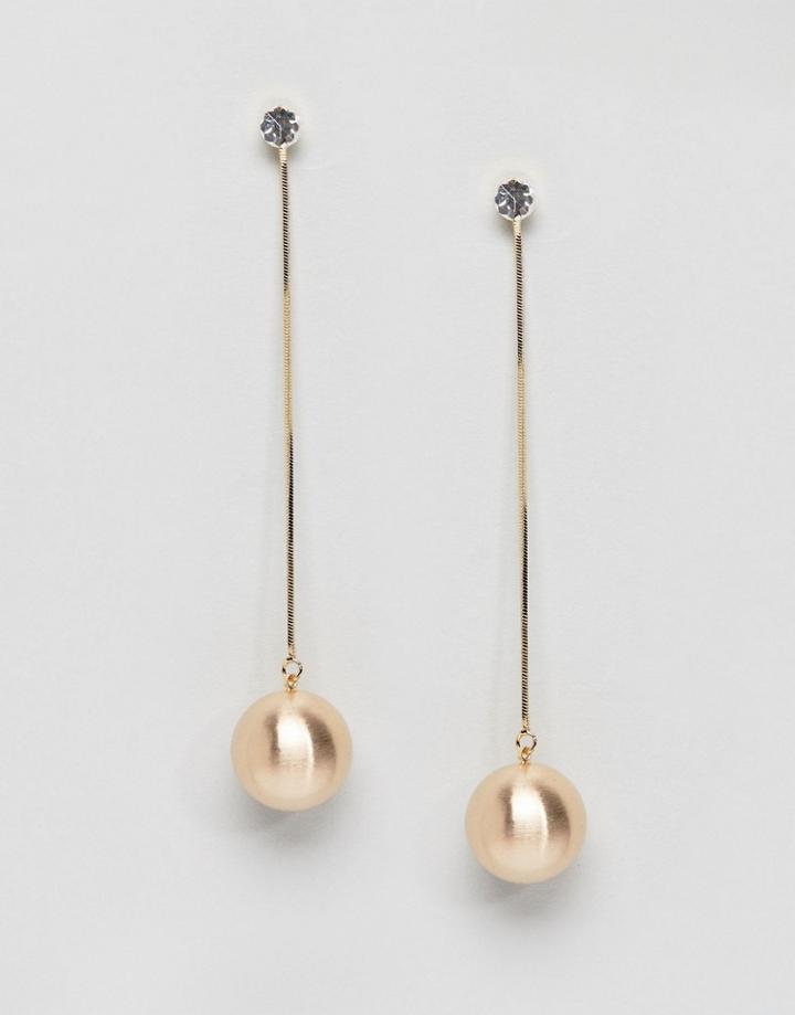 Ashiana Chunky Ball Drop Earrings - Gold