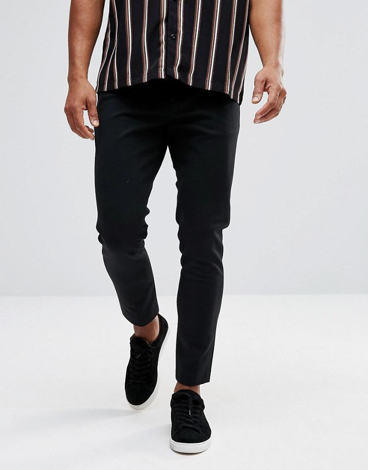 Clean Cut Copenhagen Slim Fit Jersey Pants - Black