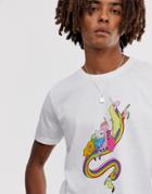 Asos Design Adventure Time T-shirt-white