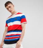 Ellesse Striped T-shirt In White - White