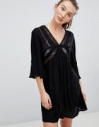 Mw By Matthew Williamson Black Mesh Caftan - Black