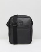 Fred Perry Saffiano Flight Bag In Black - Black