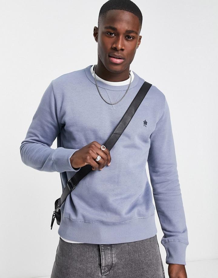 French Connection Crew Neck Sweatshirt In Light Blue