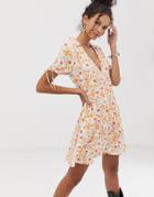 En Cr Me Floral Tea Dress - Multi