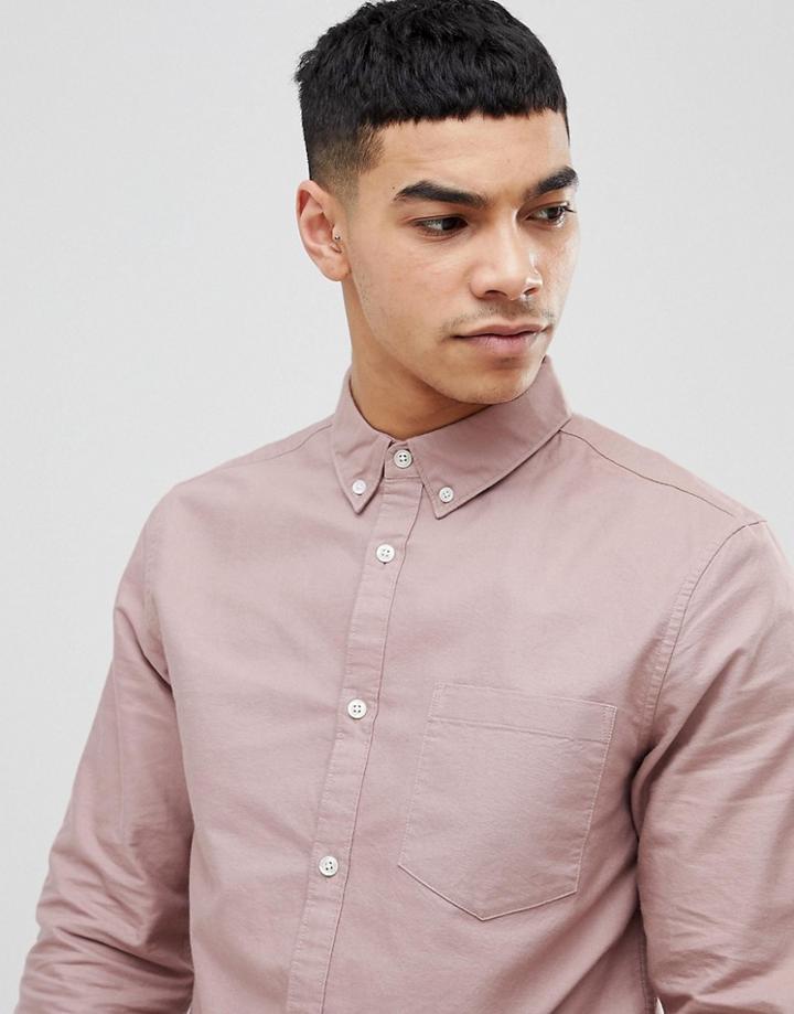 New Look Oxford Shirt In Pink - Pink