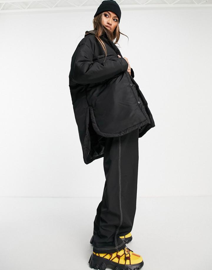 Bolongaro Trevor Padded Overshirt Jacket In Black