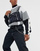 Hxtn Supply Delta Prime Chest Body Bag With Taping Detail In Black
