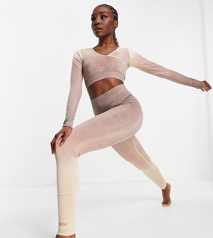 Asos 4505 Tall Ombre Seamless Legging-multi