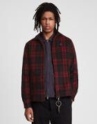 Allsaints Gardo Ramskull Red Checked Shirt In Red