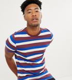 Asos Design Tall T-shirt With Retro Stripe - Red